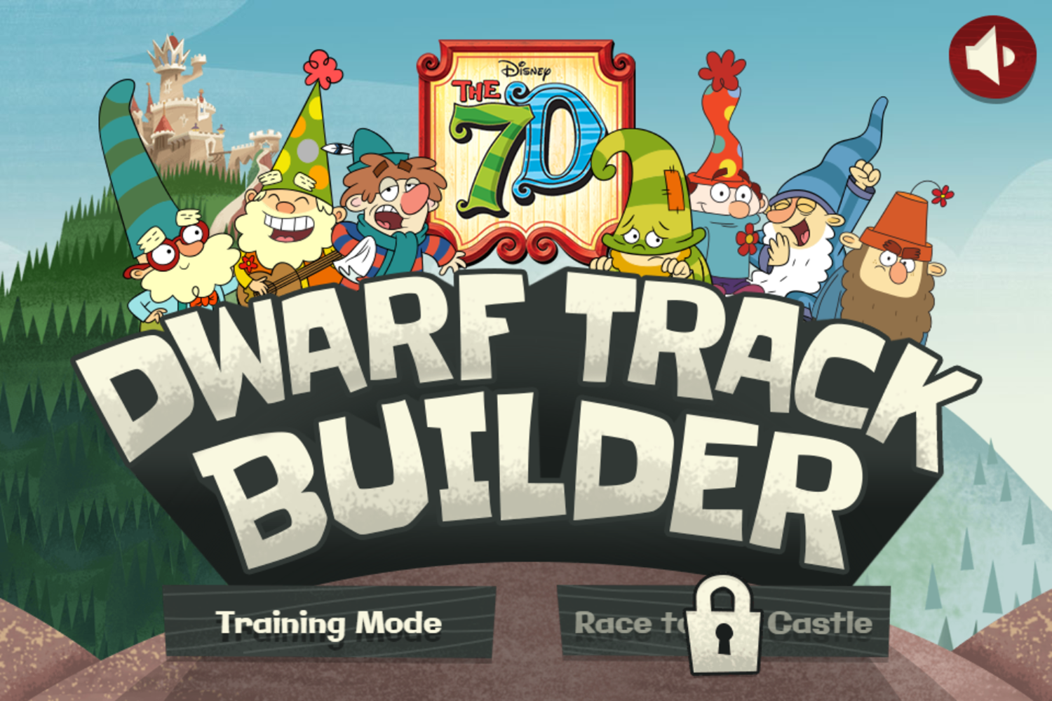 The 7D Dwarf Track Builder Game Welcome Screen Screenshot.