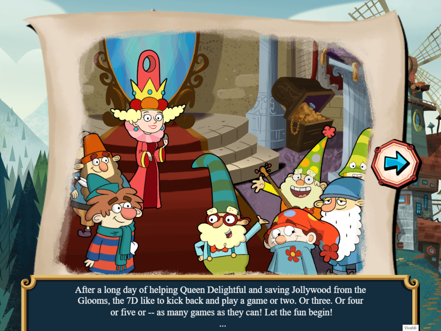 The 7D The 70 Game Jubilee Game Intro Screenshot.