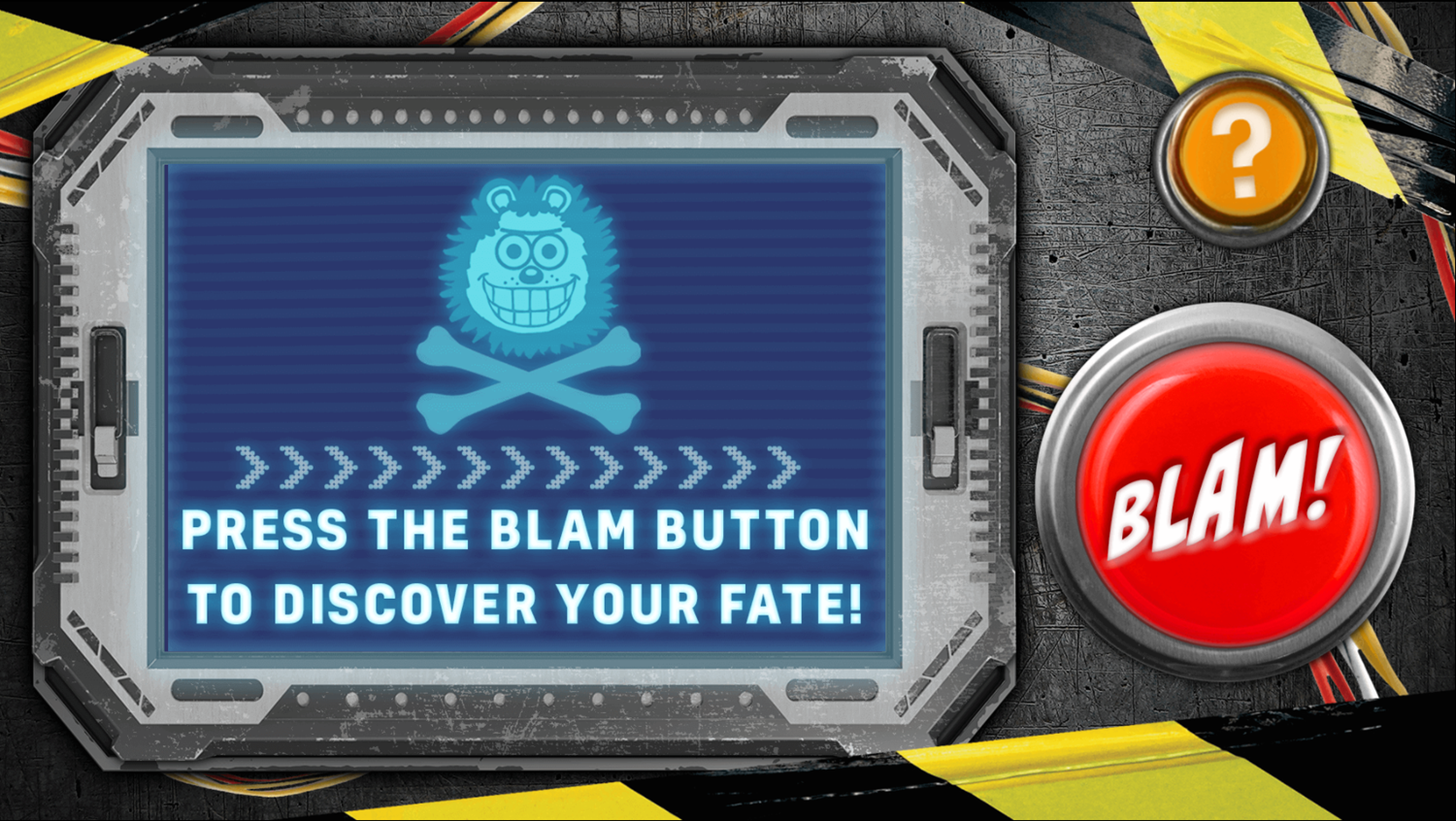 The Blam Button Game Start Screenshot.