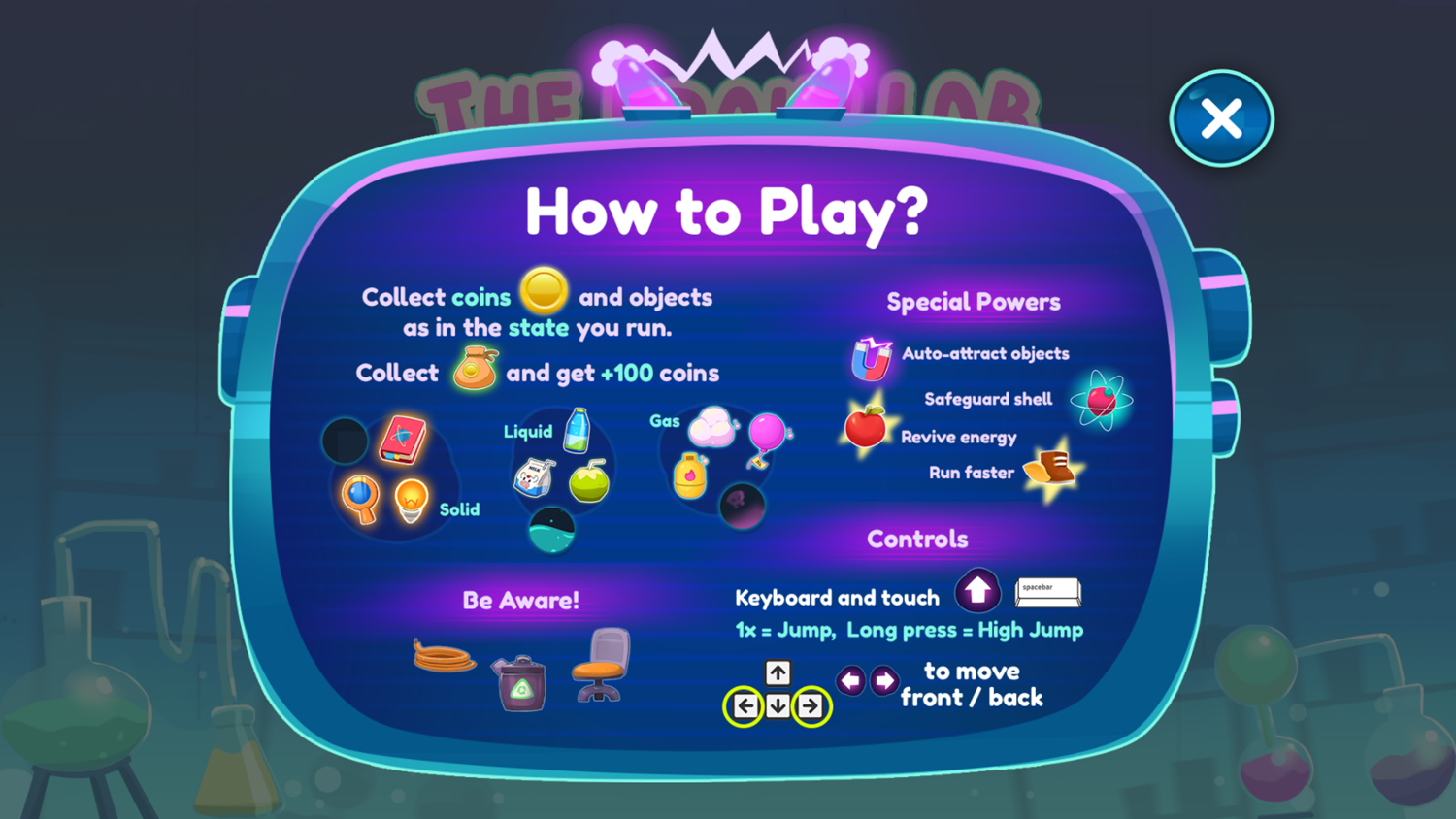 The Brain Lab Game How To Play Screenshot.