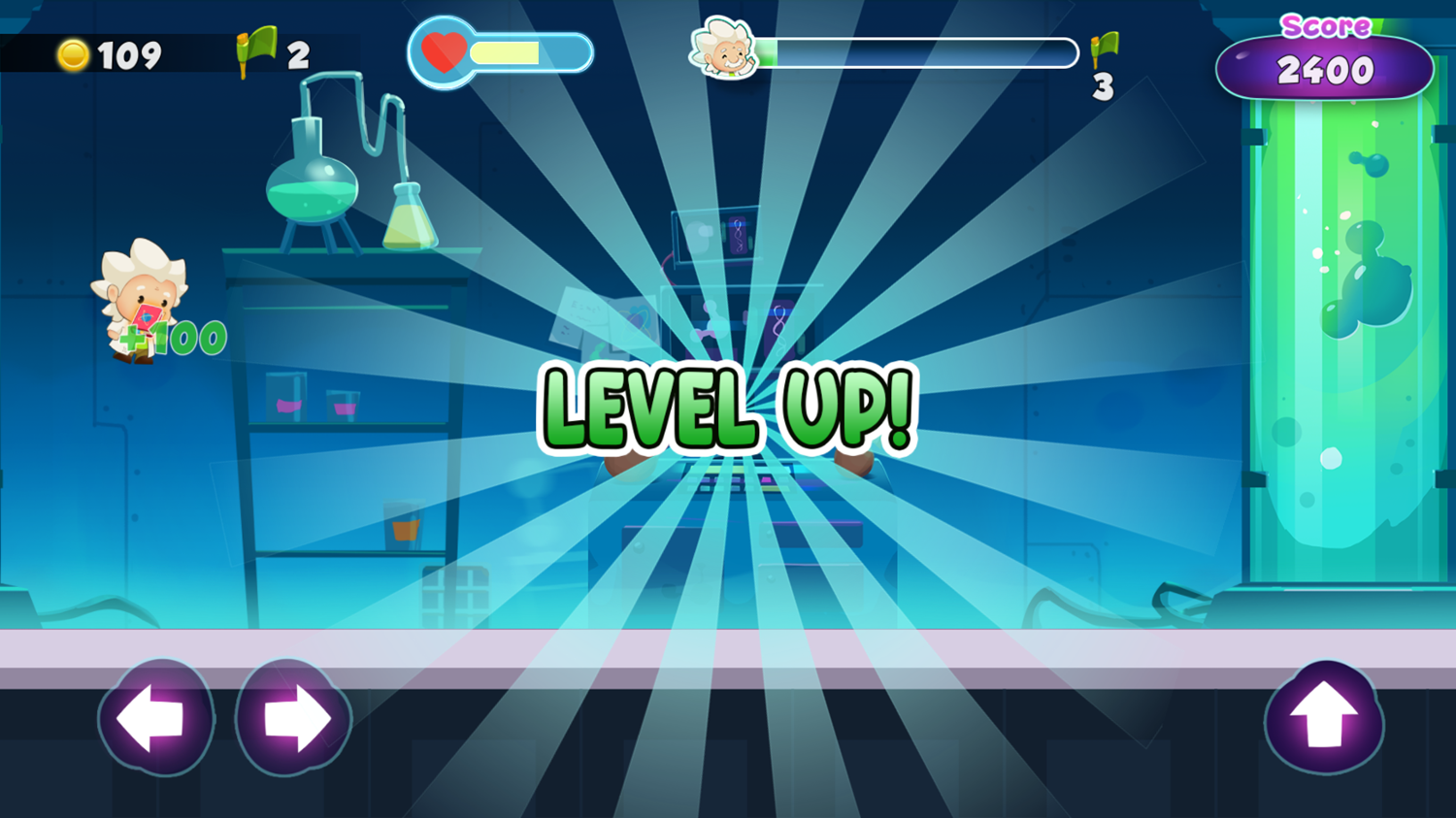 The Brain Lab Game Level Up Screenshot.