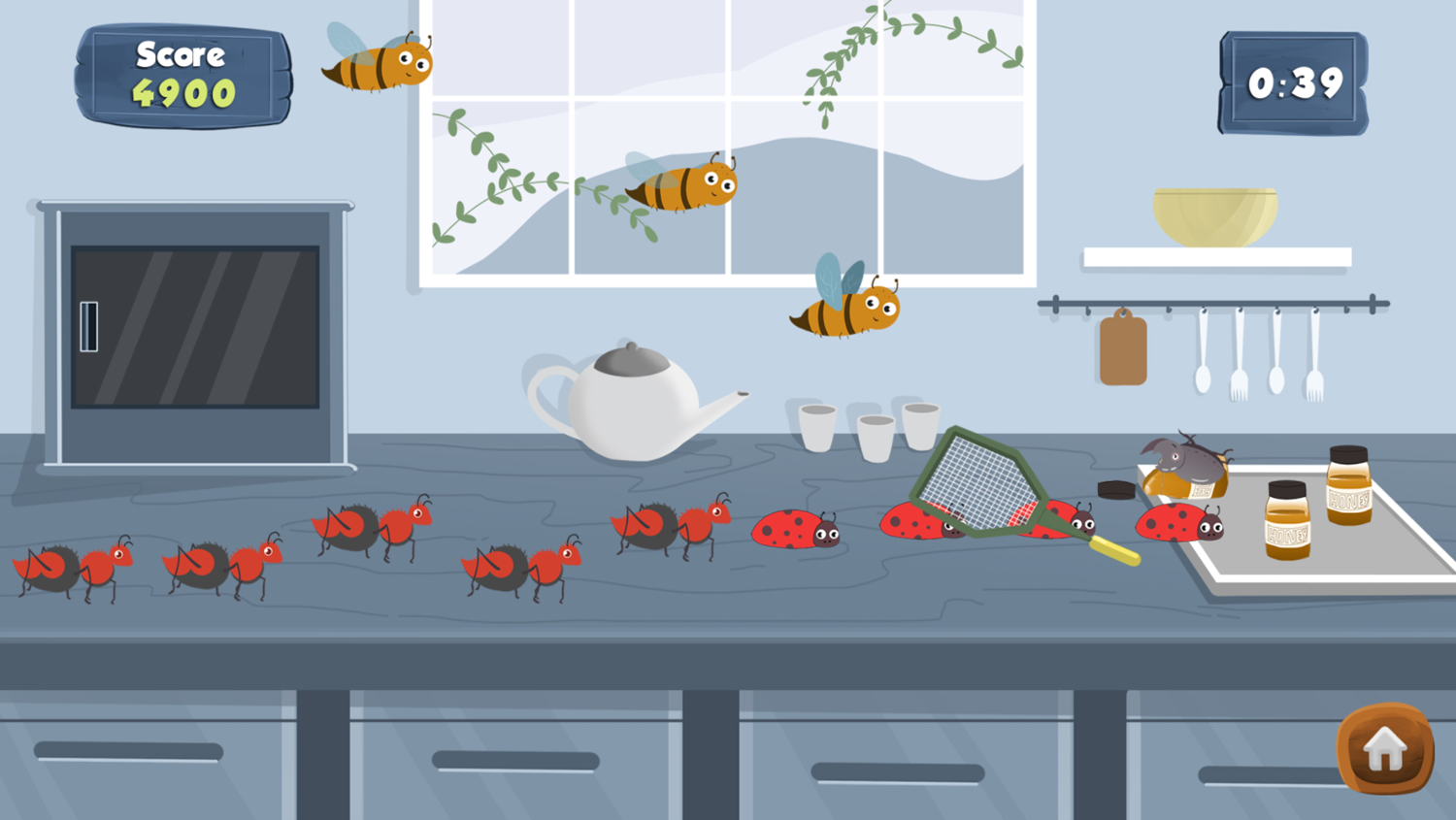 The Bug Smasher Game Screenshot.