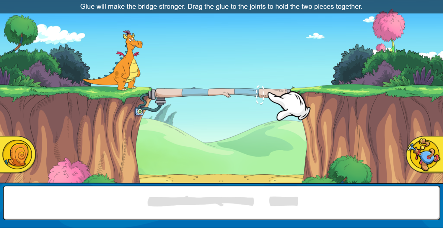 The Cat in the Hat Bridge-a-Rama Game Extra Tips Screenshot.