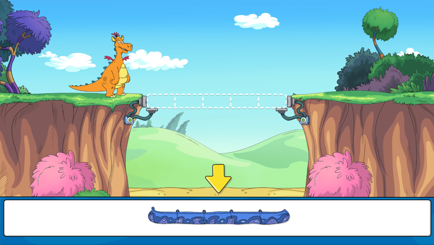 The Cat in the Hat Bridge-a-Rama Game How To Play Screenshot.
