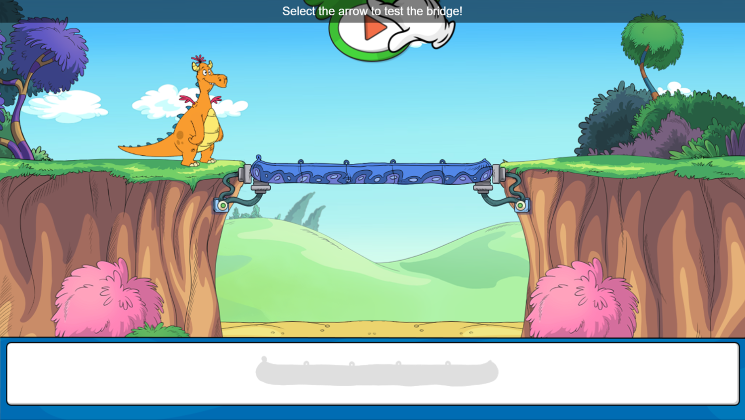 The Cat in the Hat Bridge-a-Rama Game Instructions Screenshot.