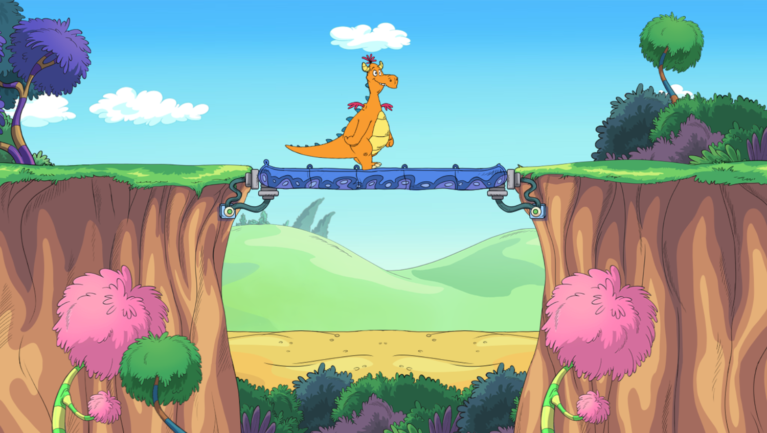 The Cat in the Hat Bridge-a-Rama Game Walk Screenshot.