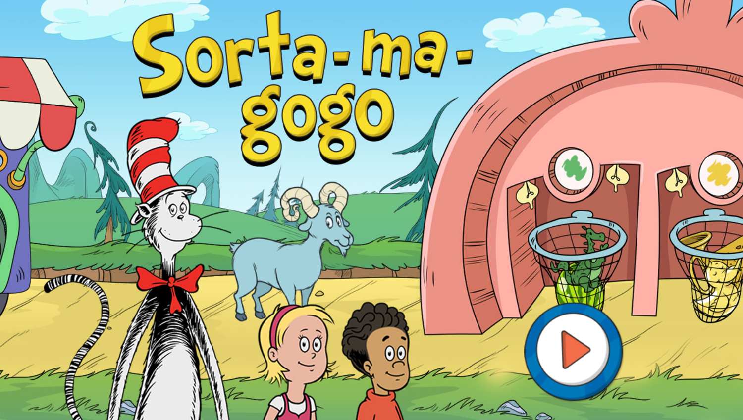 The Cat in the Hat Sorta ma googo Game Welcome Screen Screenshot.