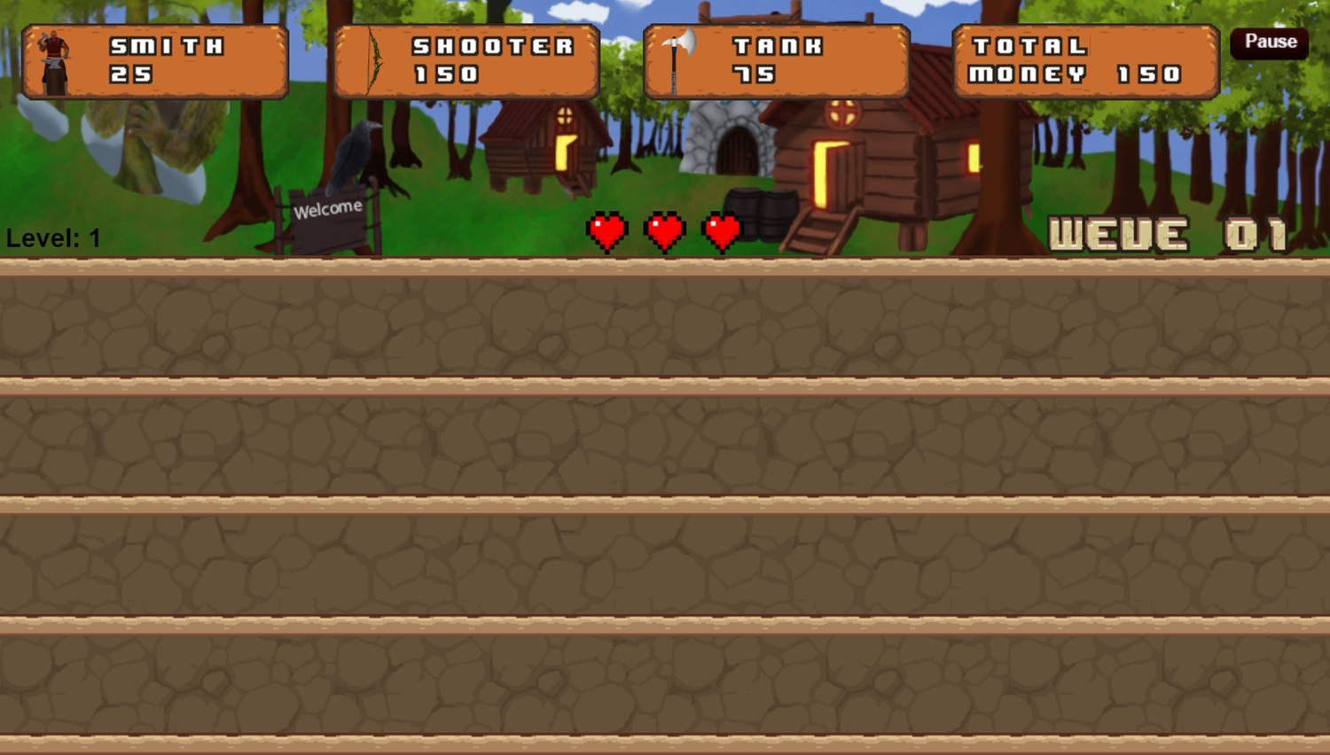 The End of Olympus Game Start Screenshot.