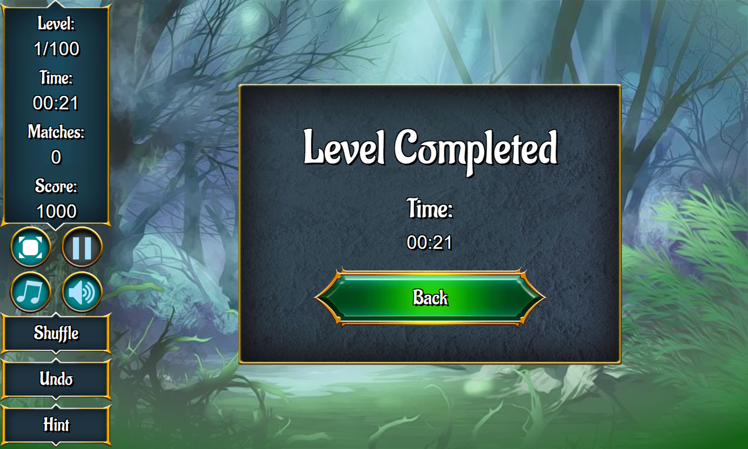 The Lost World Game Level Completed Screenshot.