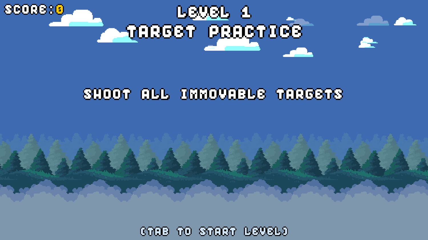 The Master of Archers Game First Level Goal Screenshot.