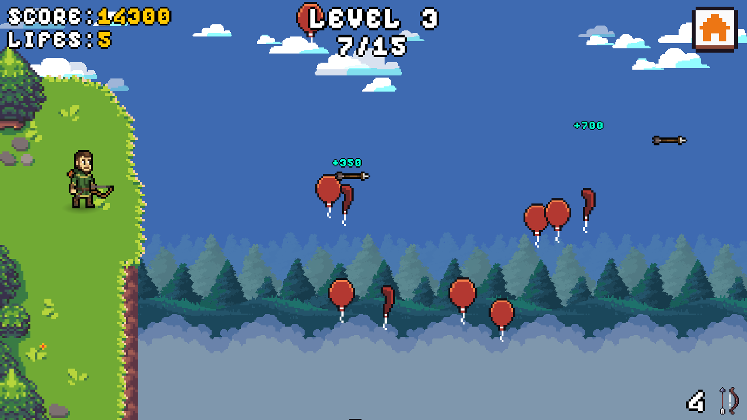 The Master of Archers Game Play Screenshot.