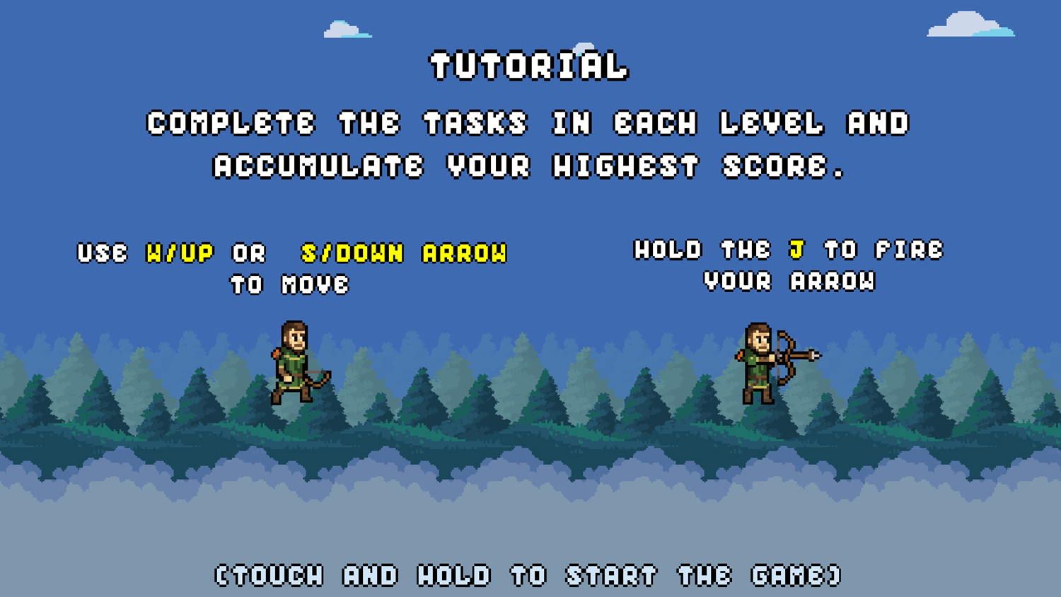 The Master of Archers Game Tutorial Screenshot.