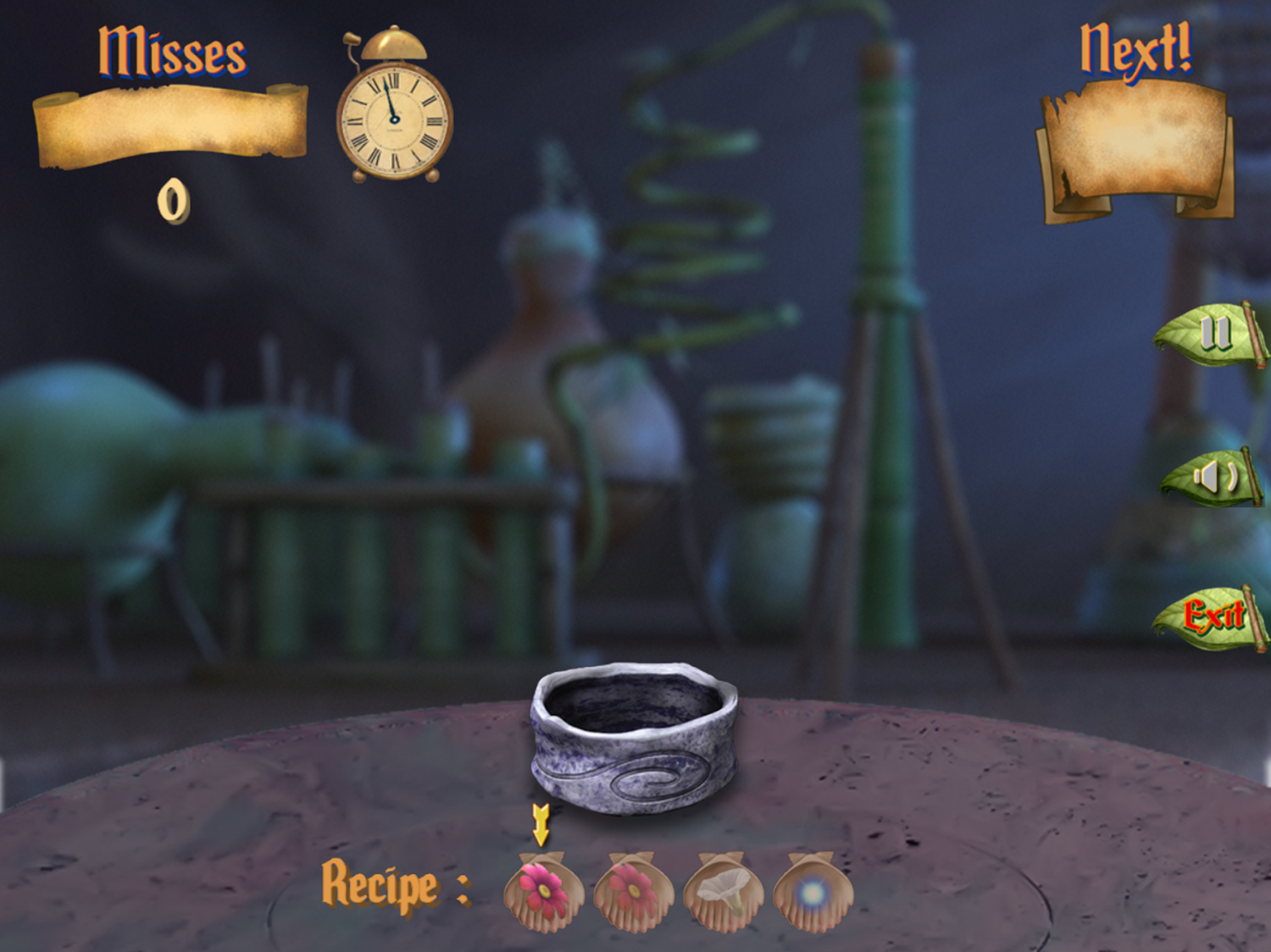 The Pirate Fairy Zarina's Pixie Dust Experiments Game Start Screenshot.