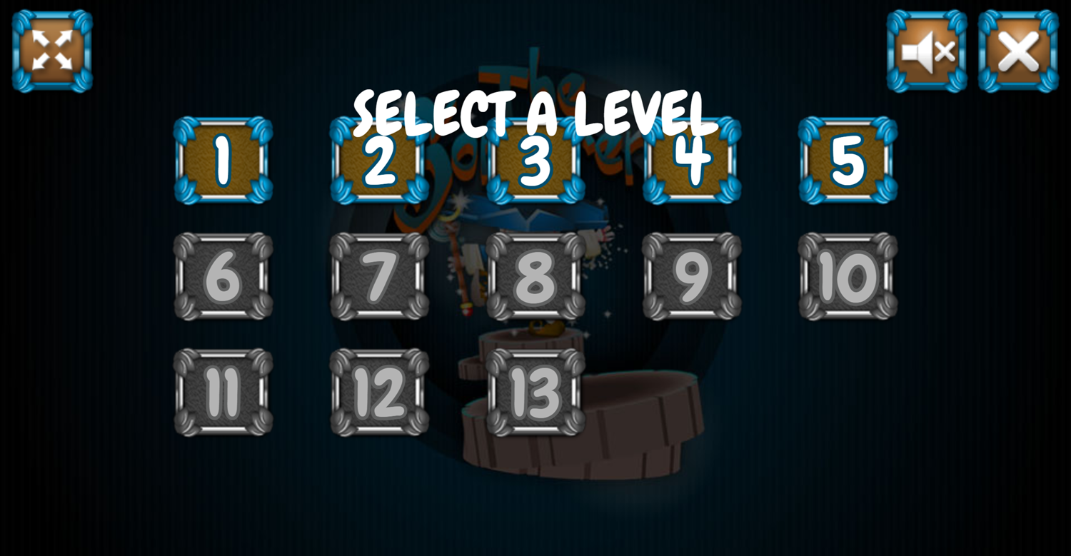 The Sorcerer Level Select Screenshot.