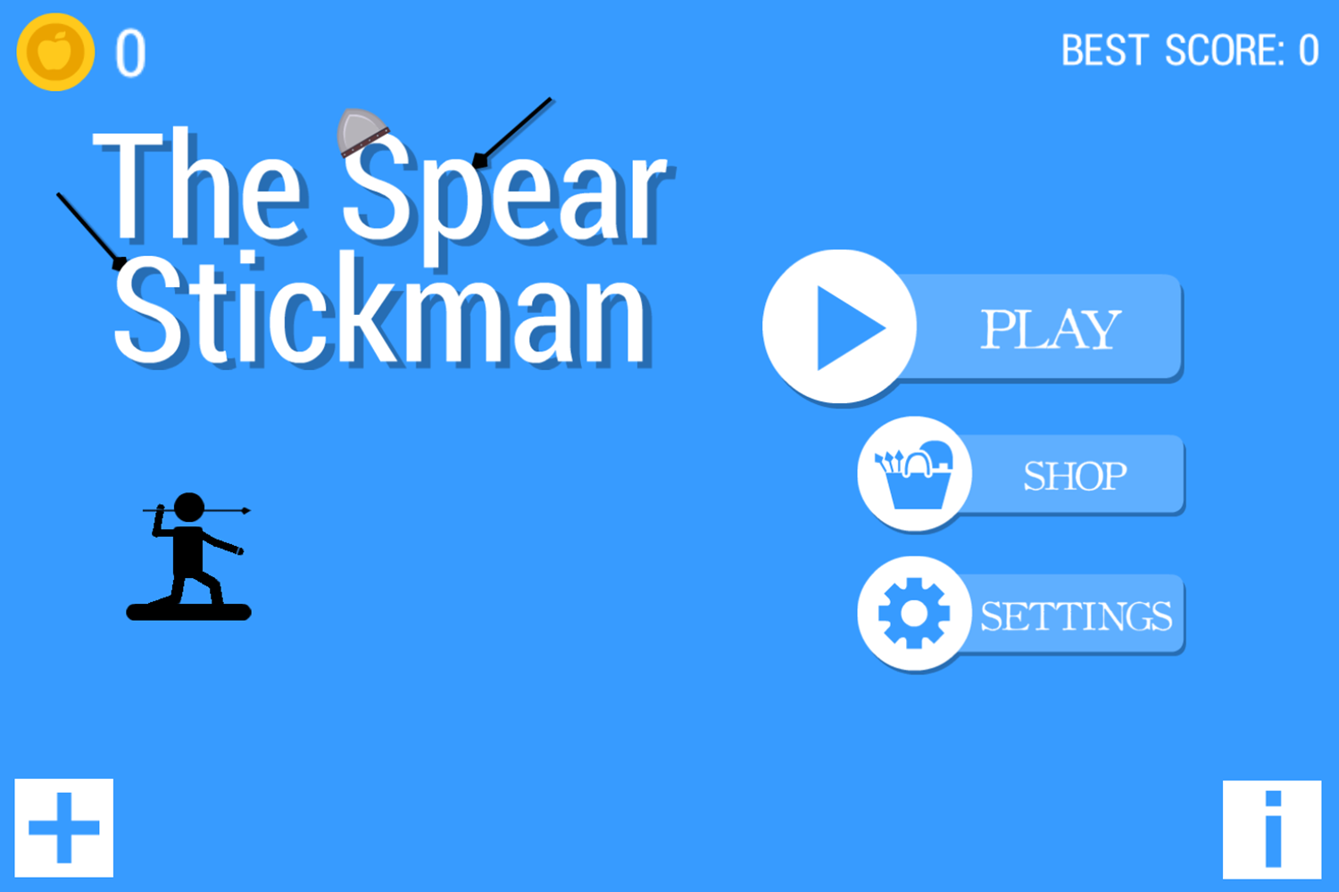 The Spear Stickman Game Menu Select Screenshot.