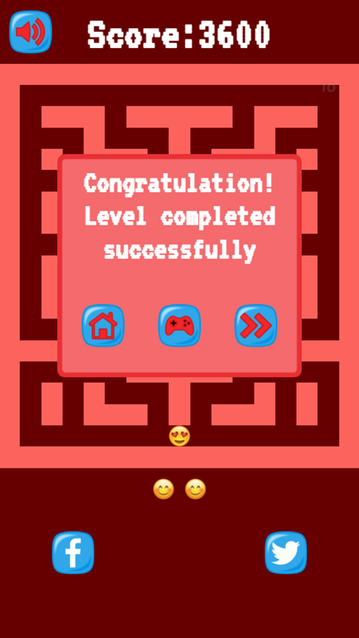 The Virus Invasion Game Level Complete Screenshot.