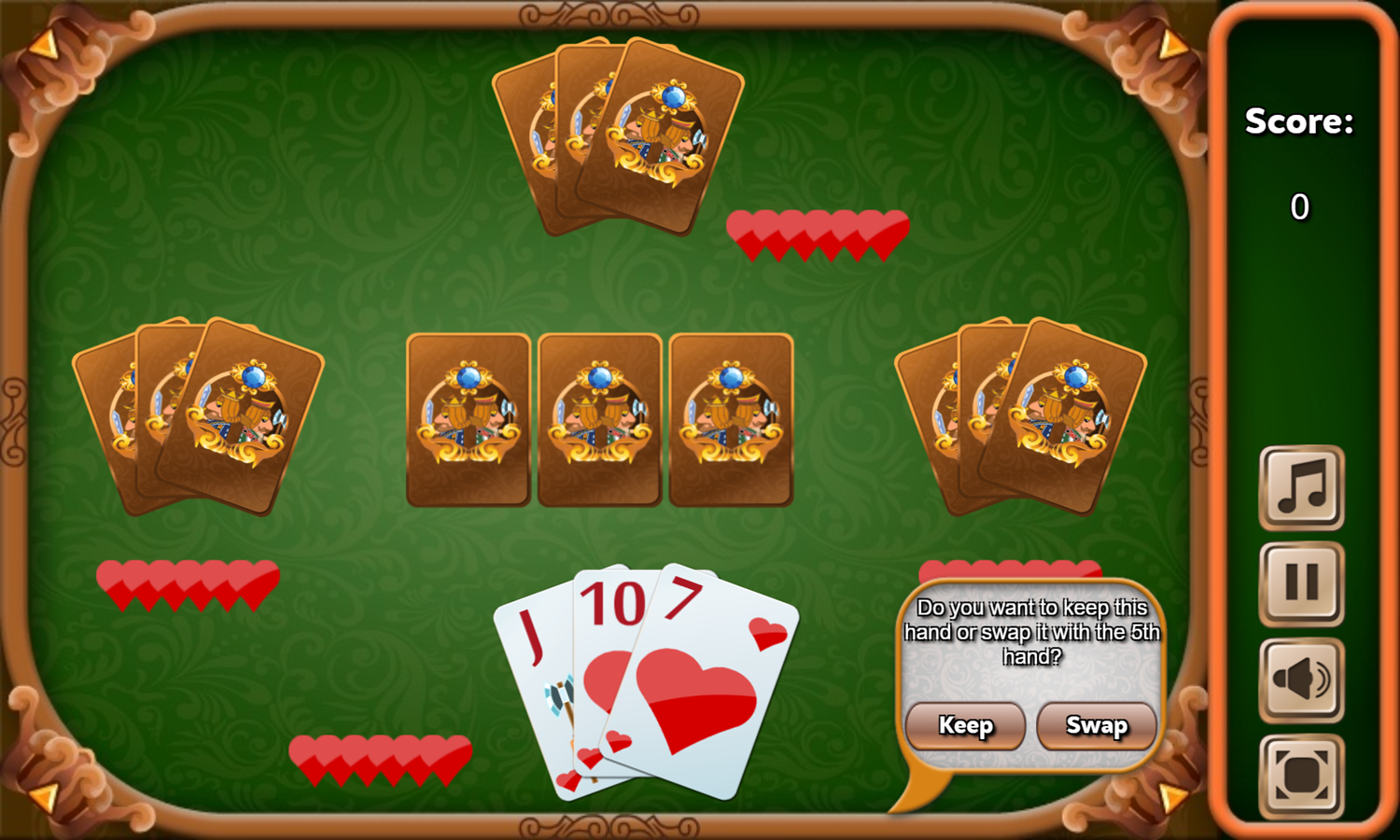 Thirty One Game Start Screenshot.