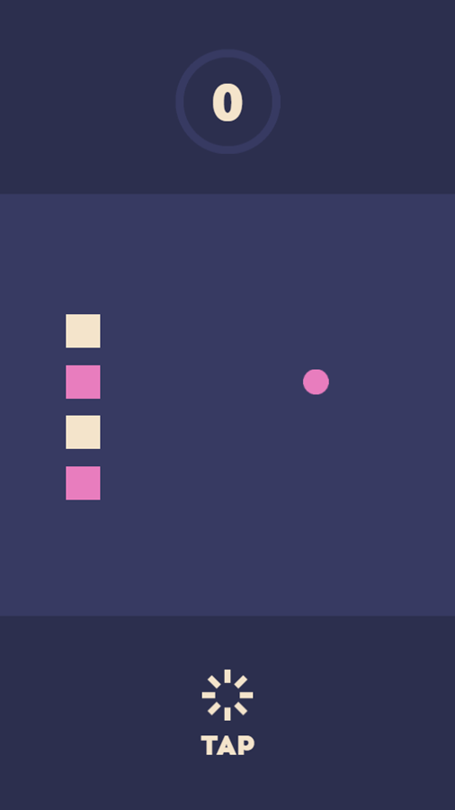 Three Arcade Game Color Pattern Start Screenshot.