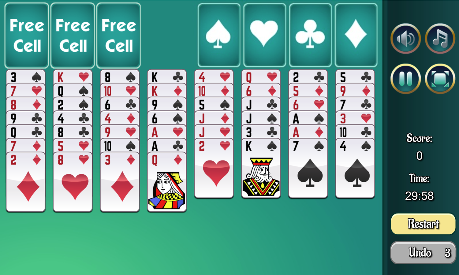 Three Cell Game Screenshot.