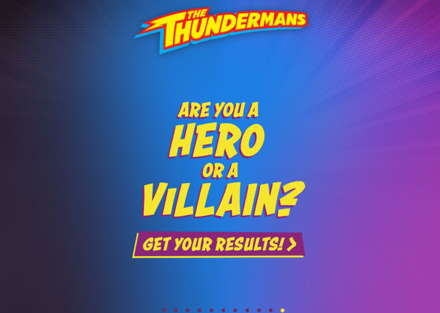 Thundermans Are You a Hero or a Villain Game Answer Screenshot.