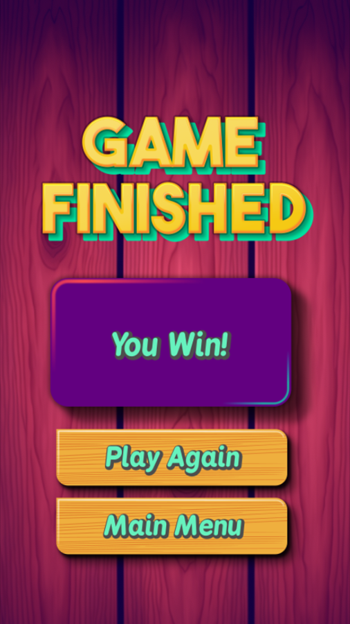 Tic Tac Know Game Finished Screen Screenshot.