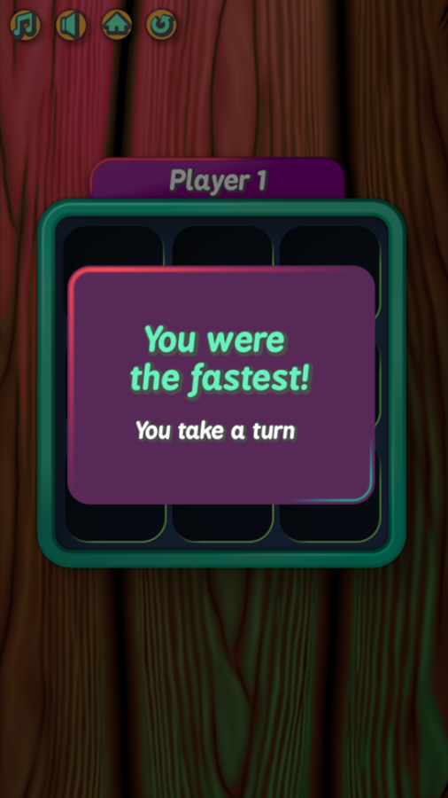 Tic Tac Know Game Take a Turn Screen Screenshot.