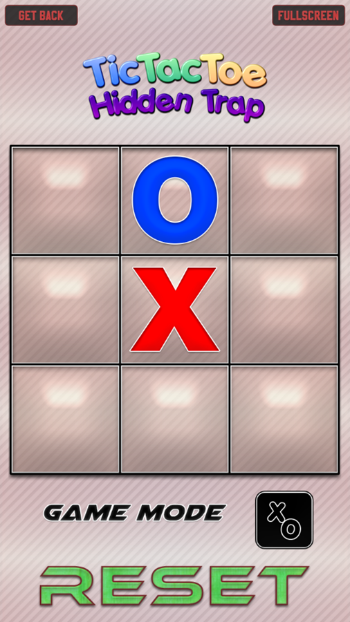 Tic Tac Toe Hidden Trap Game Play Screenshot.