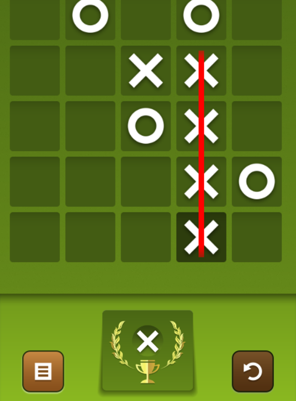 Tic Tac Toe Mania Game Complete Screenshot.