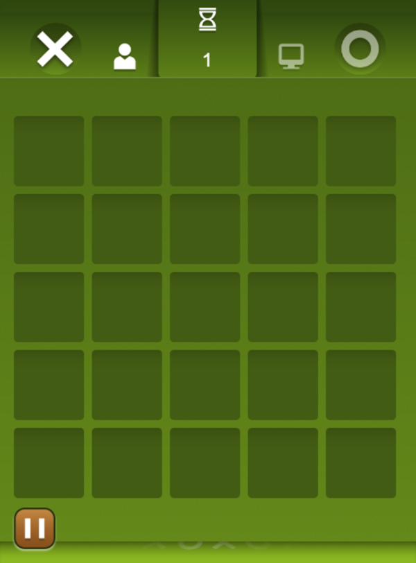 Tic Tac Toe Mania Game Start Screenshot.