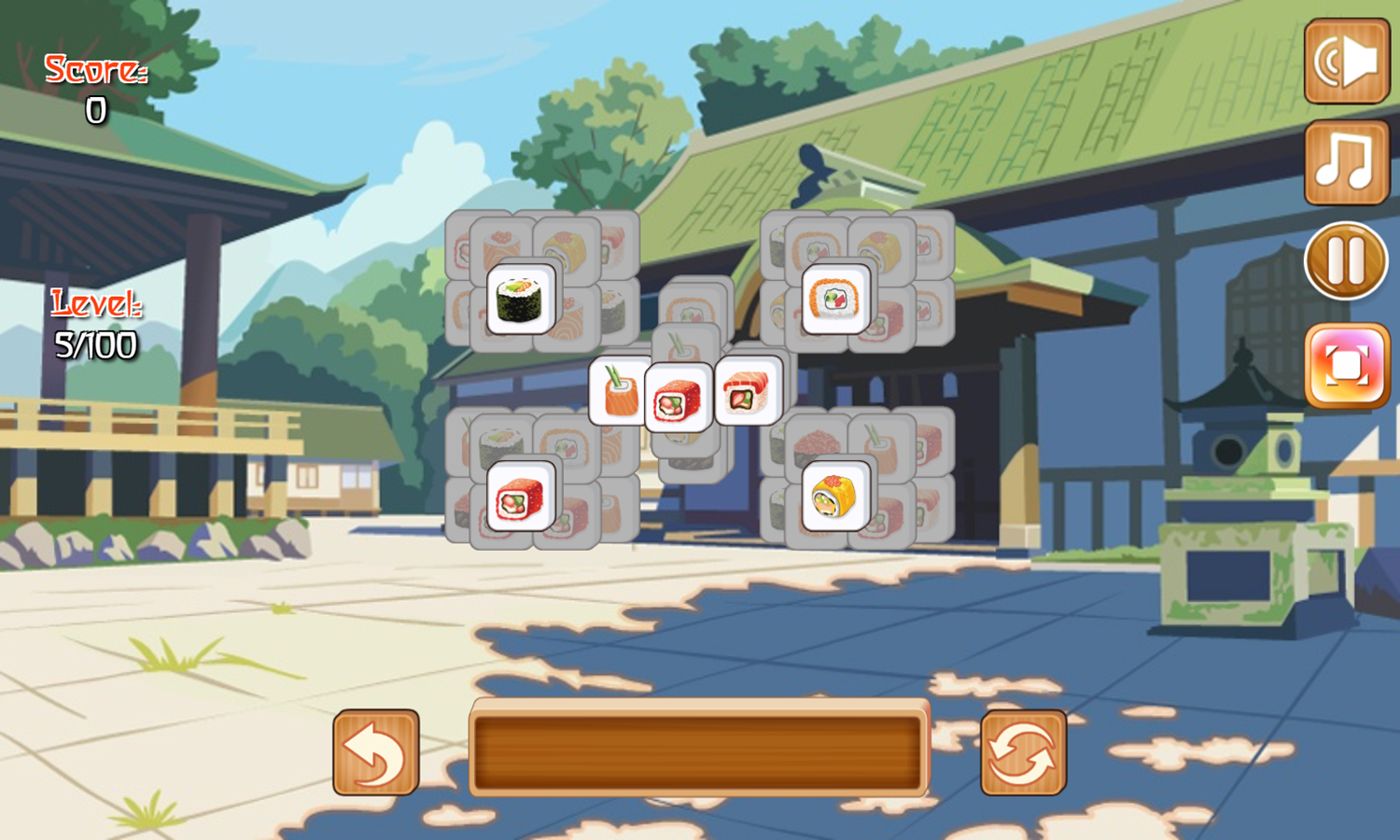 Tiles of Japan Game Level Progress Screenshot.