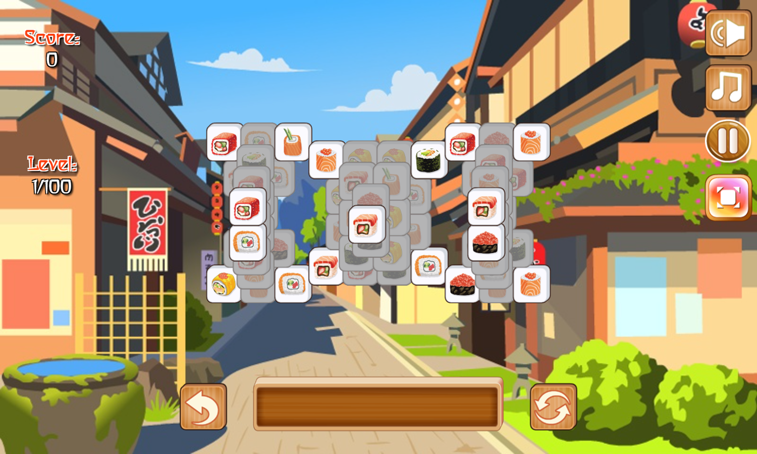 Tiles of Japan Game Level Start Screenshot.