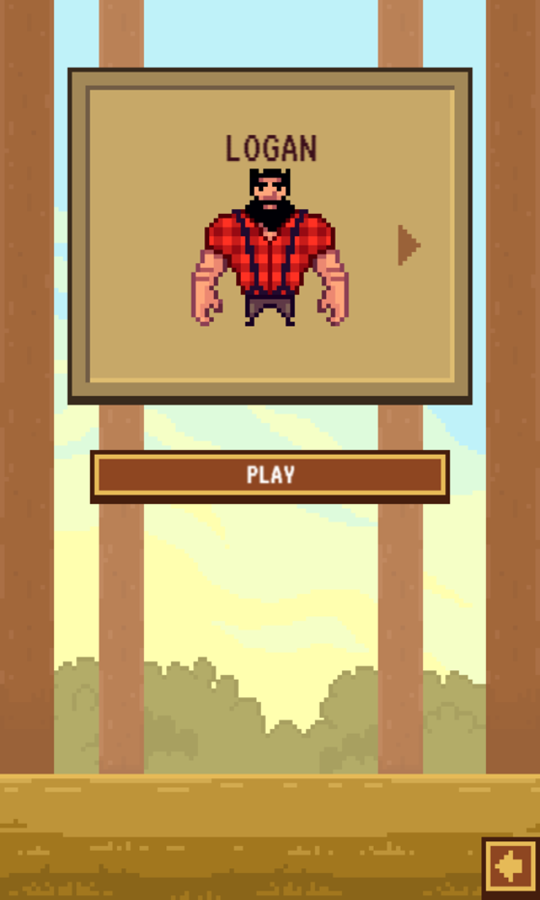 Timber Guy Game Choose Character Screenshot.