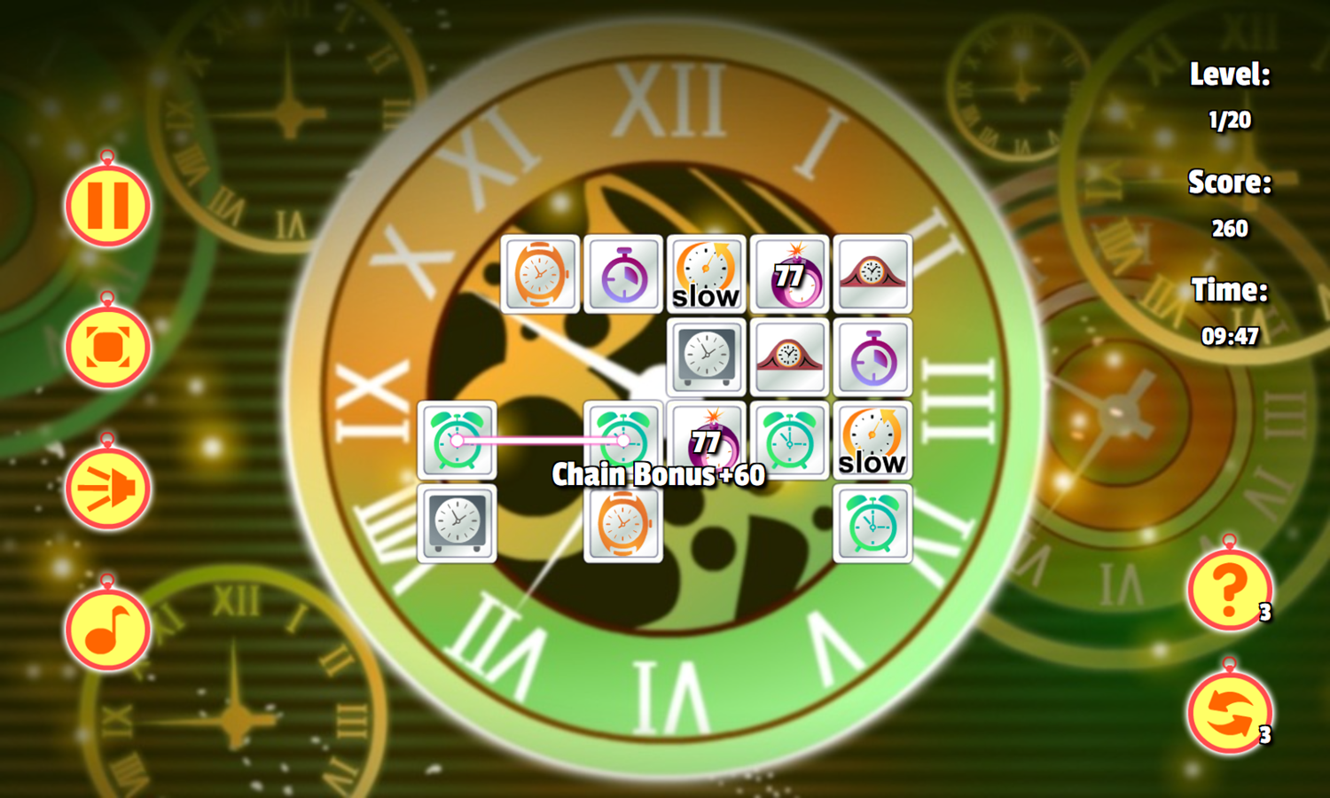 Time Connect Game Play Screenshot.