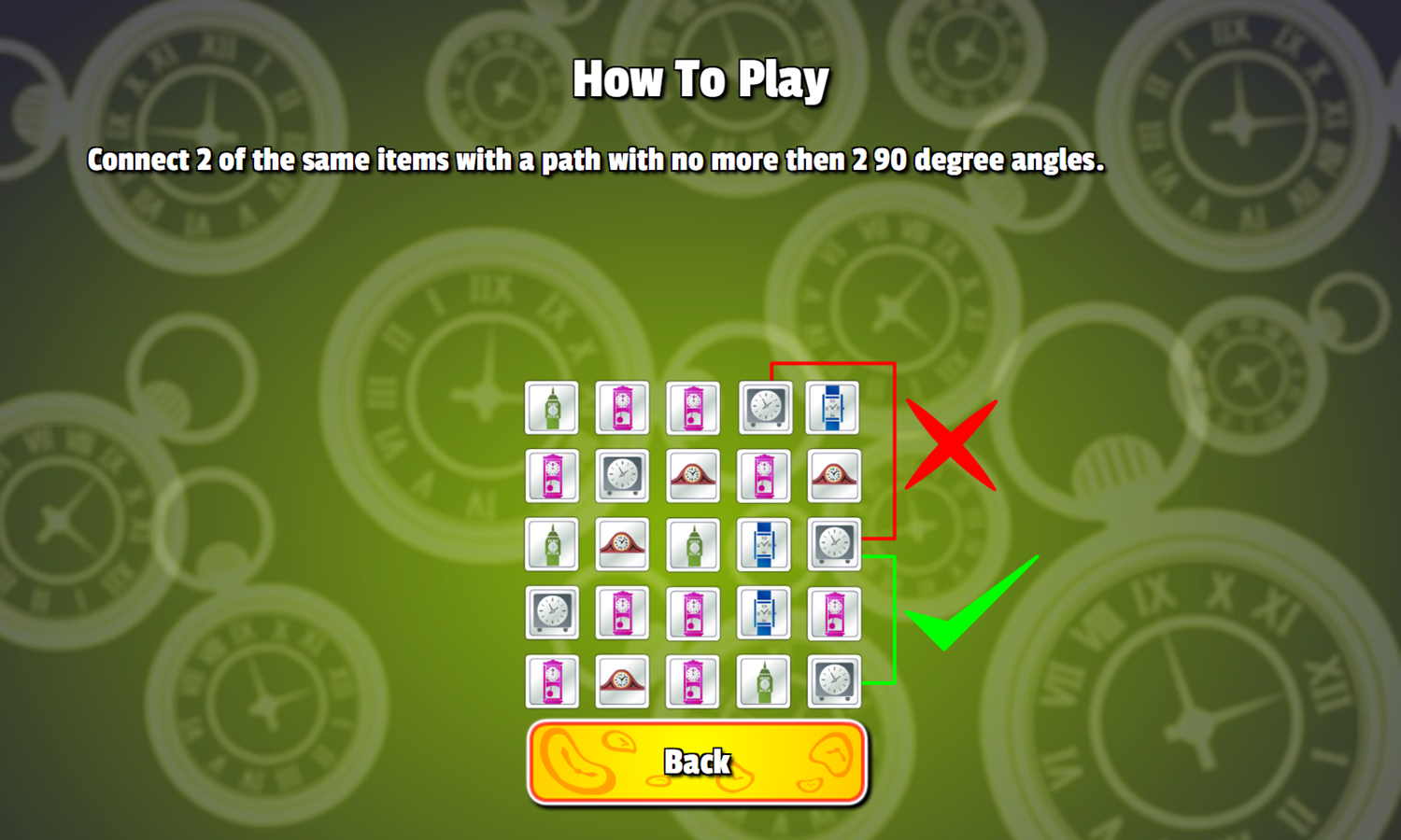 Time Connect Game How To Play Screenshot.