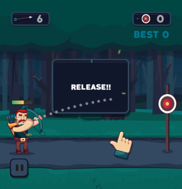 Tiny Archer Game Play Tips Screenshot.