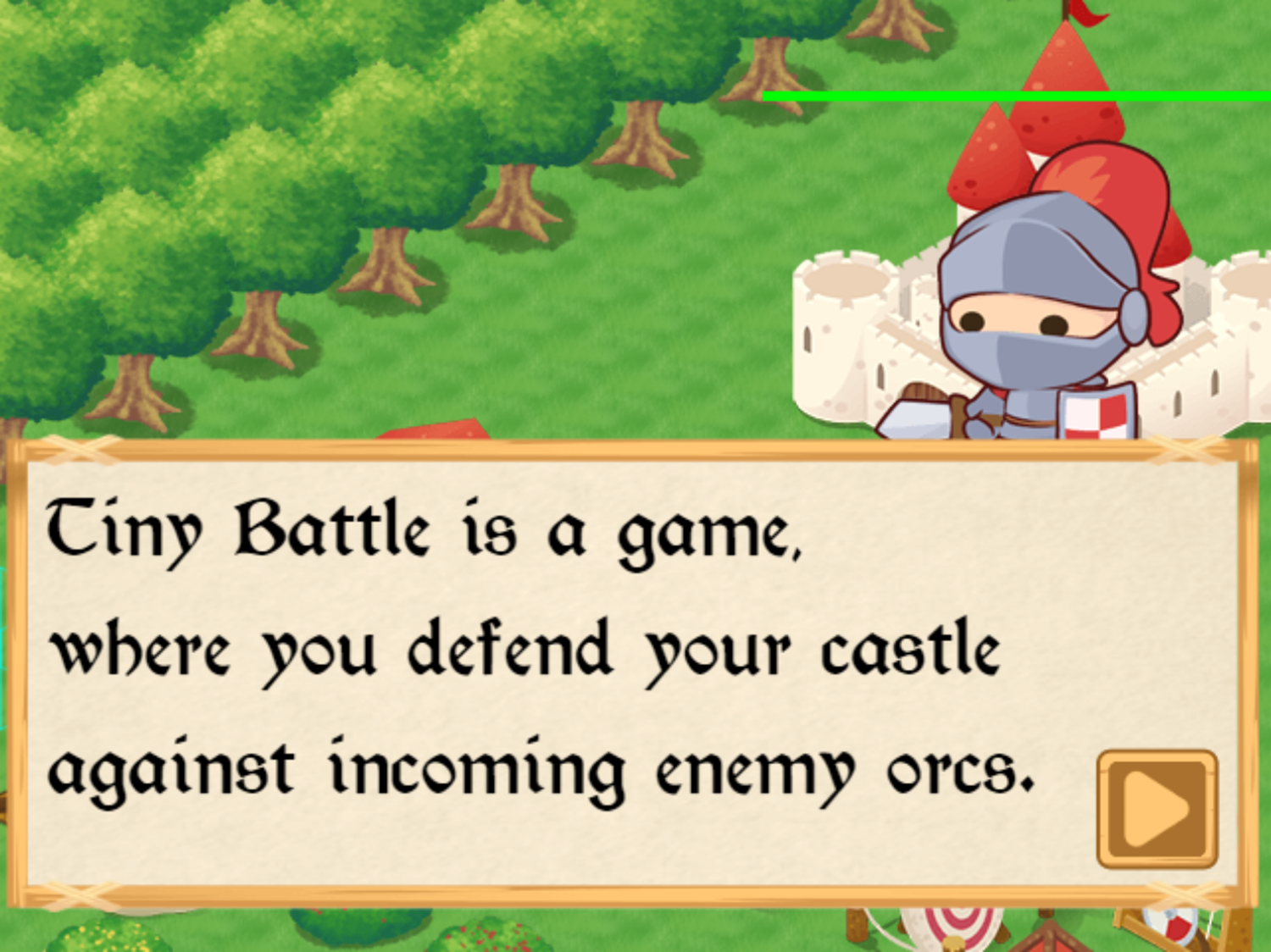 Tiny Battle Game Goal Screenshot.