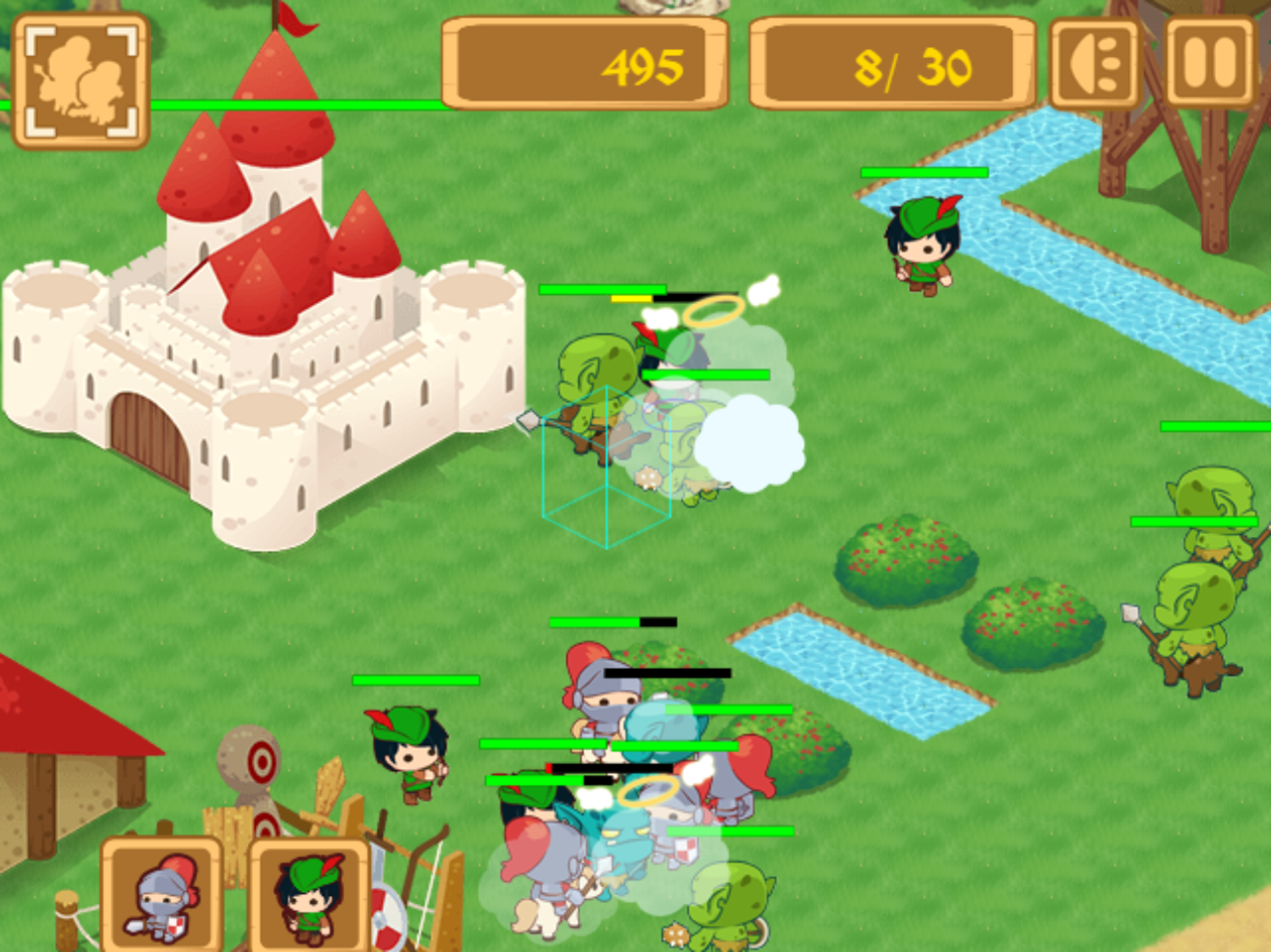 Tiny Battle Game Play Screenshot.