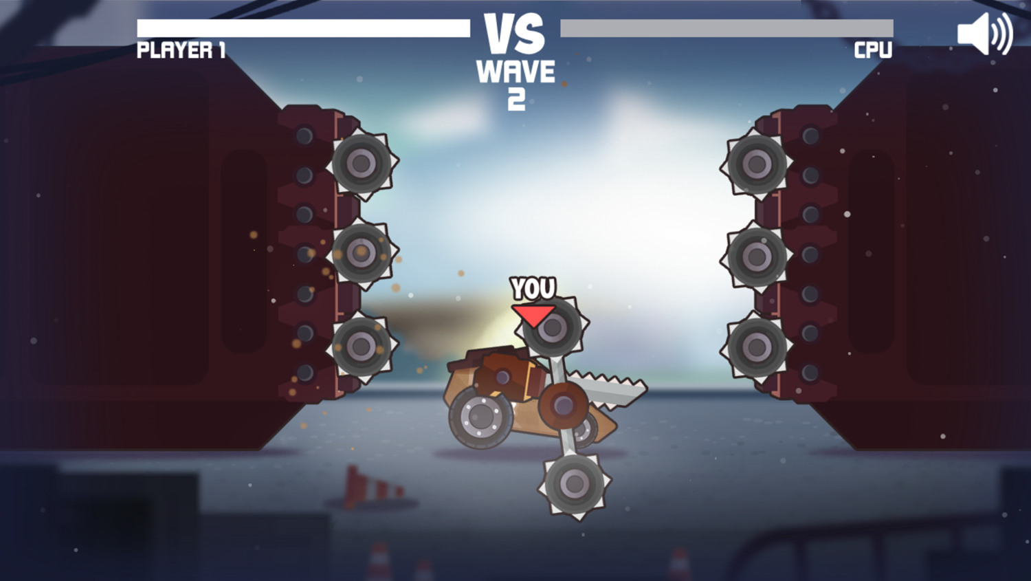 Tiny Crash Fighters Game Enemy Crushed Screenshot.