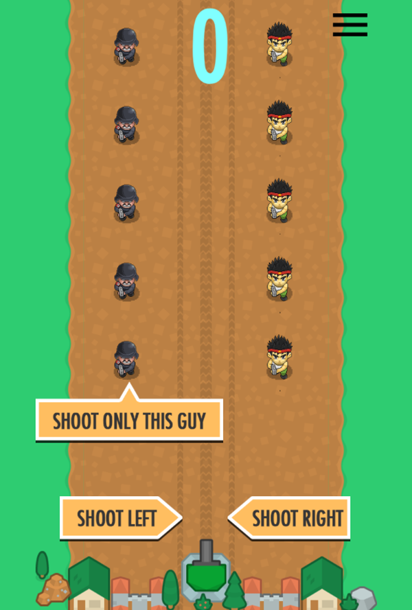 Tiny Defender Game How To Play Screenshot.
