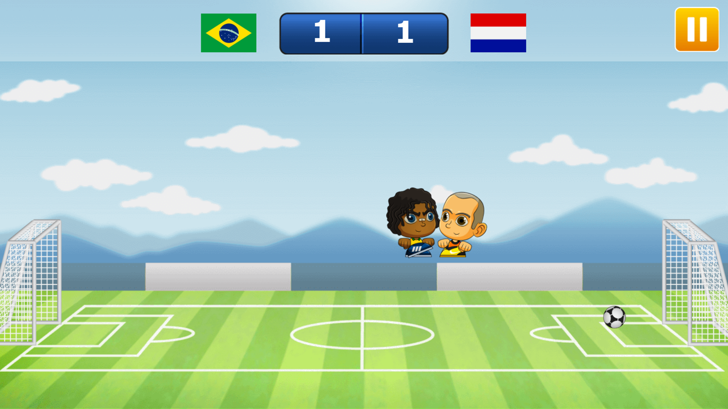 Tiny Soccer Game Play Screenshot.