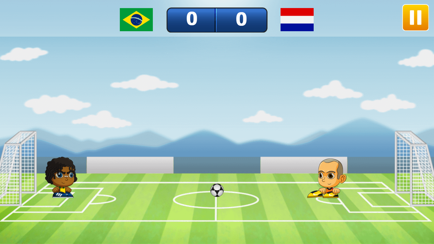 Tiny Soccer Game Start Screenshot.