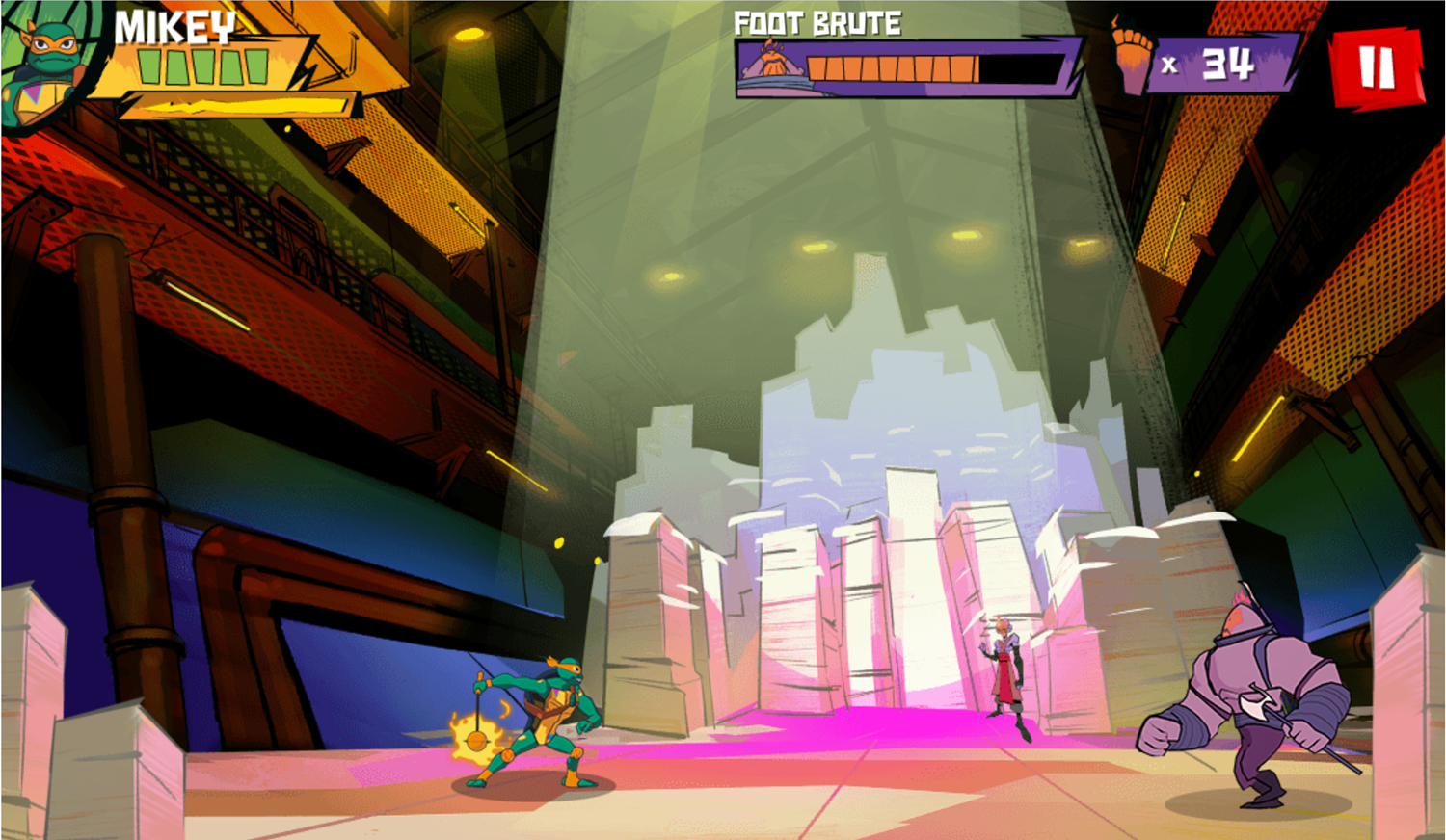 TMNT Epic Mutant Missions Game Screenshot.