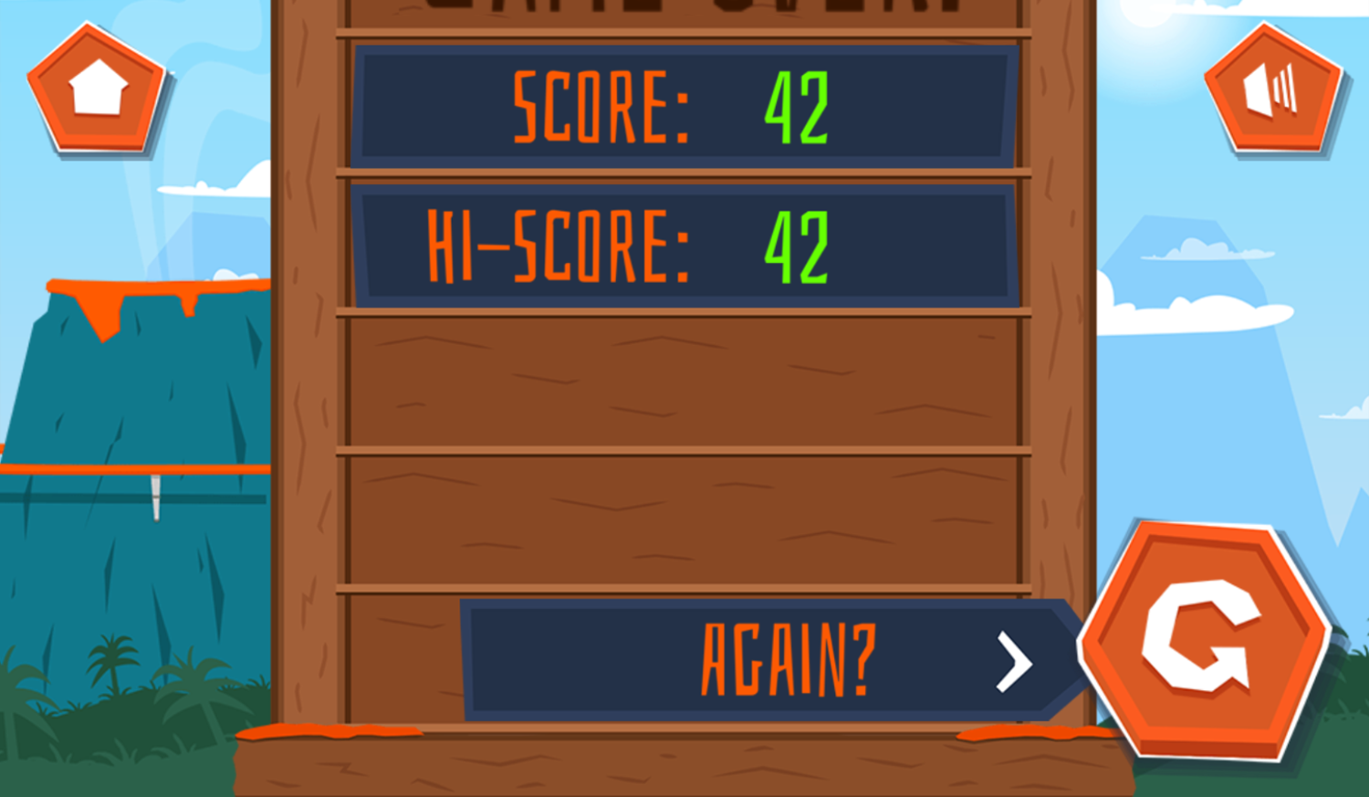 TMNT Laser Cave Game Score Screenshot.