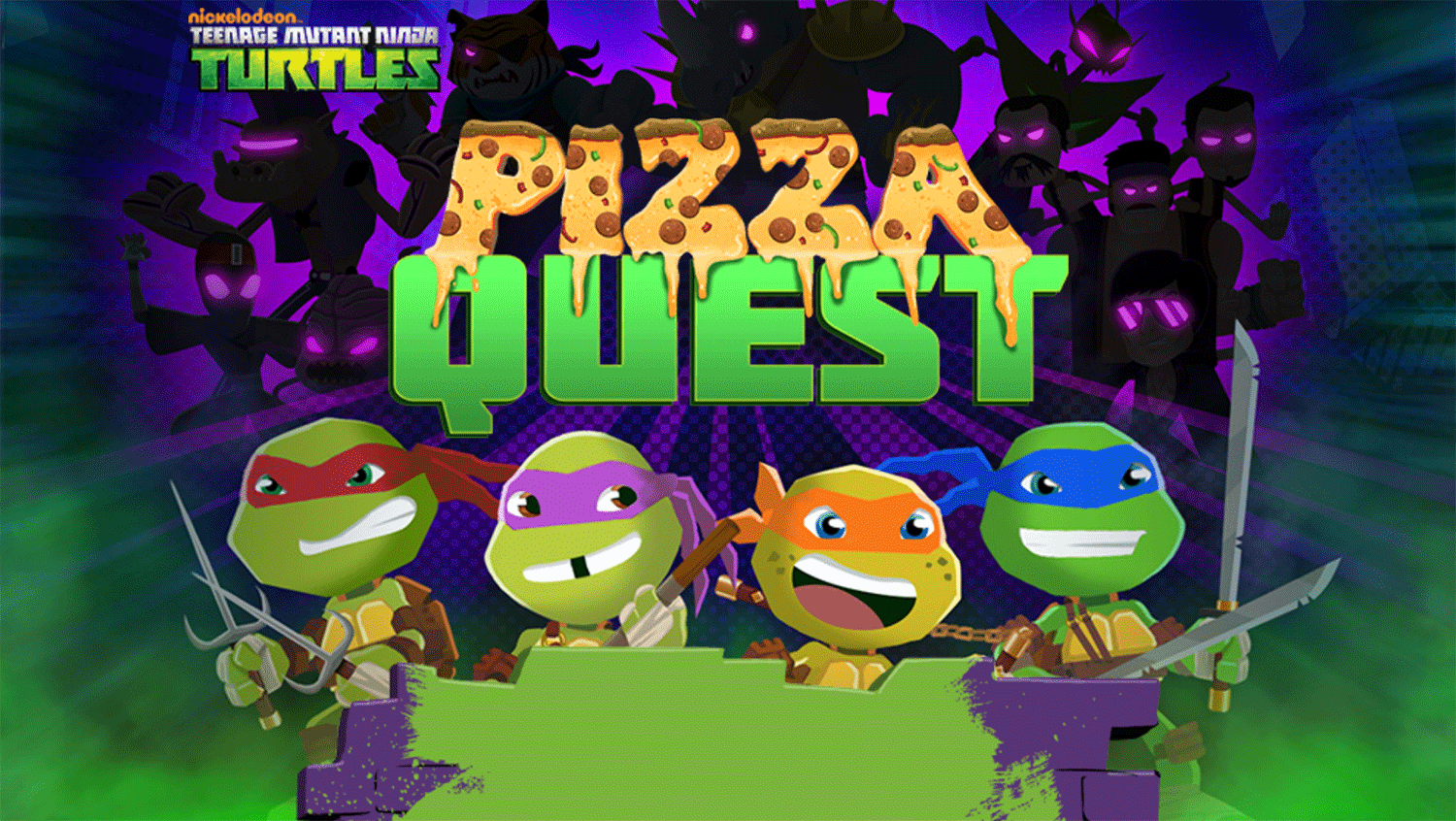 TMNT Pizza Quest Welcome Screen Screenshot.