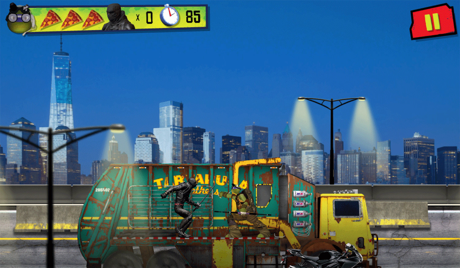 TMNT Totally Turtles 2014 Game Screenshot.