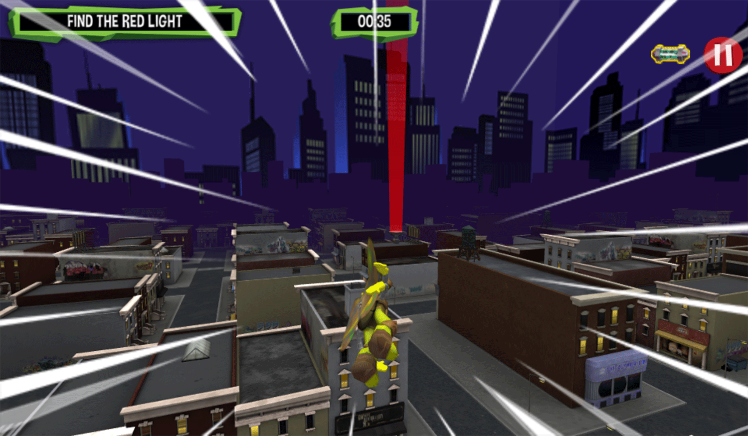 TMNT Turflytle Quest 3D Game Screenshot.