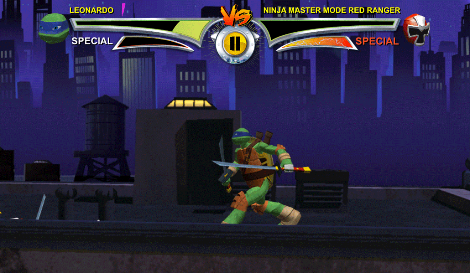 Power Rangers vs Teenage Mutant Ninja Turtles Ultimate Hero Clash 2 Win Screenshot.