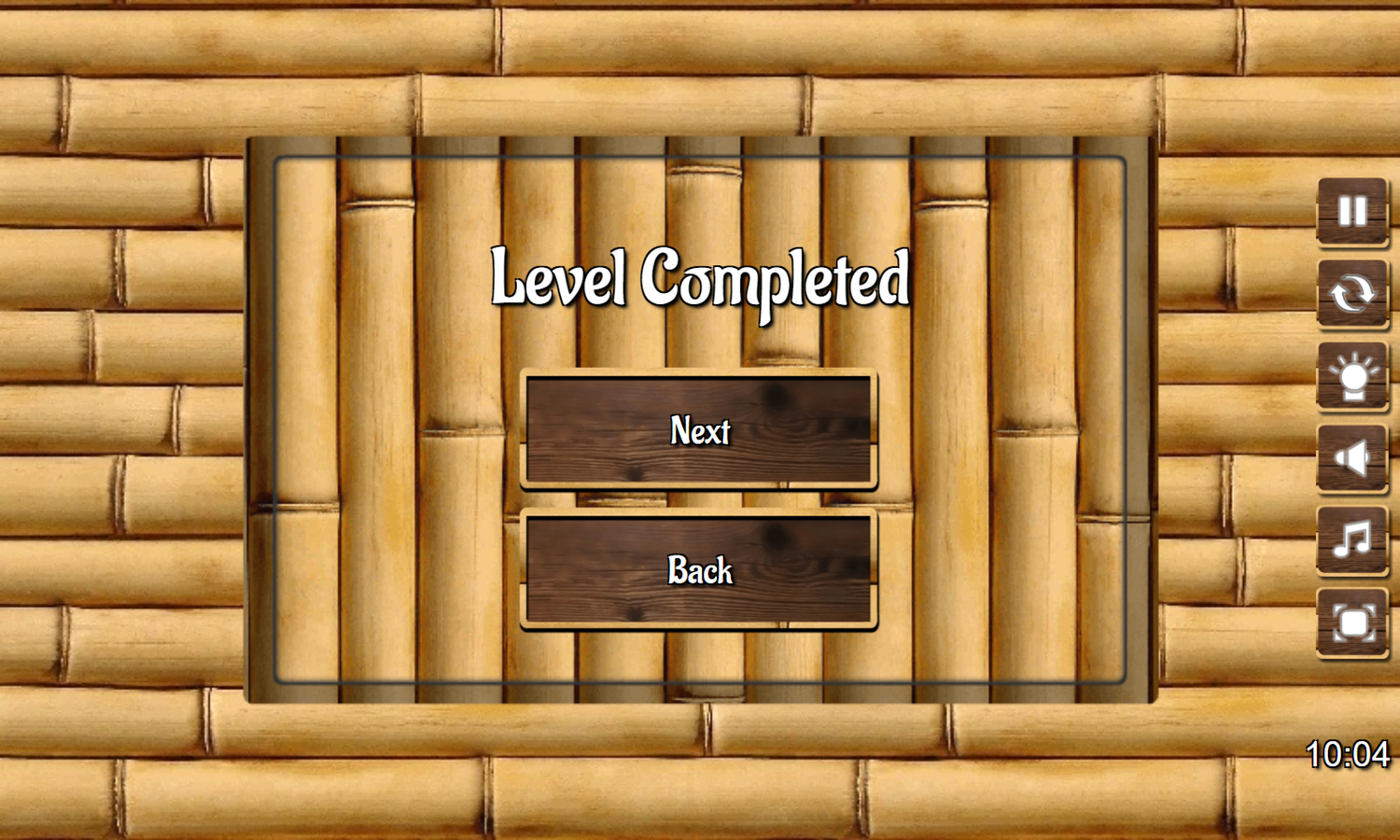 Tokio Mahjong Game Level Completed Screenshot.
