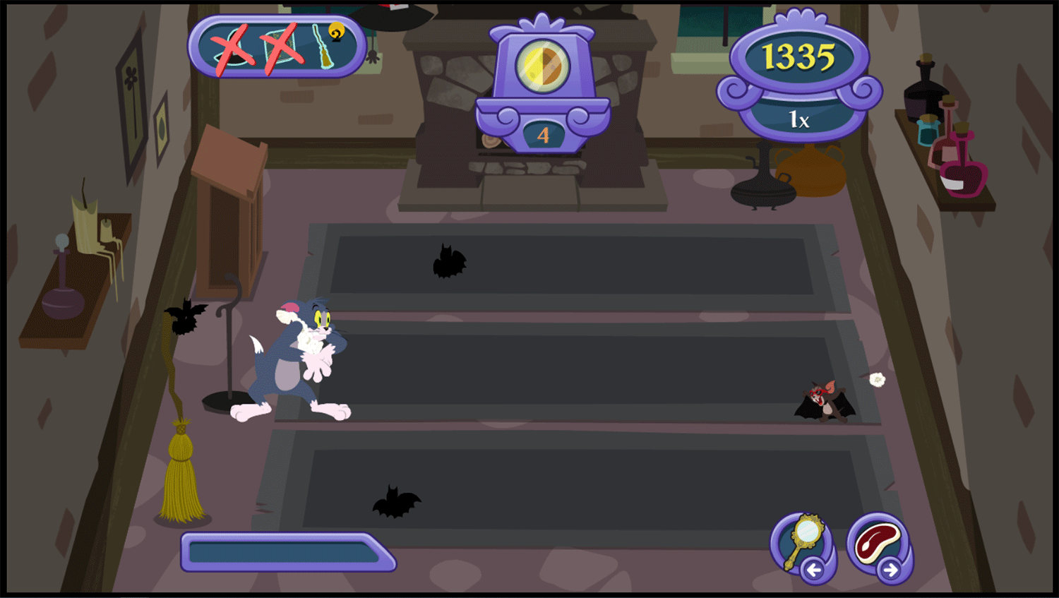 Tom and Jerry Cats Gone Bats Game Screenshots.