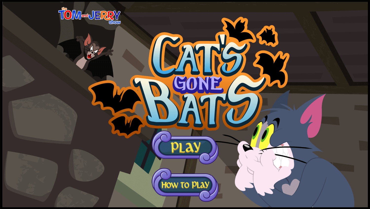 Tom and Jerry Cats Gone Bats Welcome Screen Screenshots.